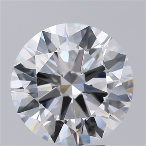 Picture of Lab Grown Diamond 5.07 Carats, Round with Ideal Cut, F Color, VVS1 Clarity and Certified by IGI