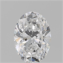 Natural Diamond 0.70 Carats, Oval with  Cut, D Color, VVS1 Clarity and Certified by GIA