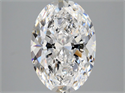 Diamante Natural 3.01 quilates, Ovalado , Color D, claridad SI1 y certificado GIA