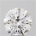Lab Grown Diamond 5.01 Carats, Round with Ideal Cut, F Color, VVS2 Clarity and Certified by IGI