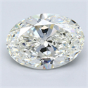 Diamante Natural 4.50 quilates, Ovalado , Color J, claridad VVS2 y certificado GIA