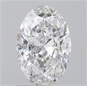 Natural Diamond 0.70 Carats, Oval with  Cut, D Color, SI1 Clarity and Certified by GIA
