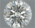 Natural Diamond 0.70 Carats, Round with Excellent Cut, J Color, VS1 Clarity and Certified by IGI
