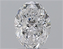 Natural Diamond 1.21 Carats, Oval with  Cut, D Color, SI2 Clarity and Certified by GIA
