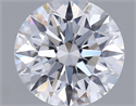 Lab Grown Diamond 1.08 Carats, Round with Ideal Cut, D Color, VVS2 Clarity and Certified by IGI