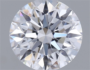 Picture of Lab Grown Diamond 1.08 Carats, Round with Ideal Cut, D Color, VVS2 Clarity and Certified by IGI