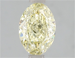 Picture of Lab Grown Diamond 1.62 Carats, Oval with  Cut, Fancy Intense Yellow Color, VS1 Clarity and Certified by IGI