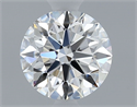 Diamante Natural 0.43 quilates, Redondo , Color F, claridad IF y certificado GIA