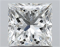 Natural Diamond 1.01 Carats, Princess with  Cut, H Color, SI1 Clarity and Certified by GIA