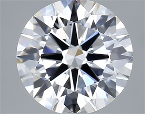 Picture of Lab Grown Diamond 3.04 Carats, Round with Ideal Cut, E Color, VVS2 Clarity and Certified by IGI