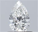 Natural Diamond 0.50 Carats, Pear with  Cut, G Color, SI1 Clarity and Certified by GIA