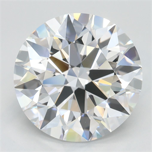 Picture of Lab Grown Diamond 4.02 Carats, Round with Excellent Cut, D Color, VVS1 Clarity and Certified by GIA