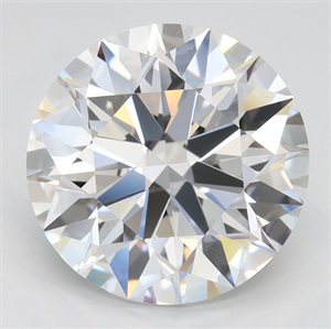 Picture of Lab Grown Diamond 3.43 Carats, Round with Ideal Cut, D Color, VVS1 Clarity and Certified by IGI
