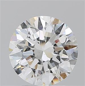 Picture of Natural Diamond 3.02 Carats, Round with Excellent Cut, I Color, VS1 Clarity and Certified by GIA