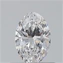 Natural Diamond 0.50 Carats, Oval with  Cut, D Color, VS1 Clarity and Certified by GIA
