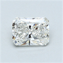 0.76 Carats, Radiant Diamond with  Cut, G Color, VS2 Clarity and Certified by GIA