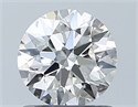 Natural Diamond 0.90 Carats, Round with Excellent Cut, I Color, VS1 Clarity and Certified by GIA