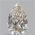 Natural Diamond 0.50 Carats, Pear with  Cut, I Color, VVS2 Clarity and Certified by IGI