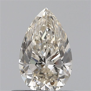 Picture of Natural Diamond 0.50 Carats, Pear with  Cut, I Color, VVS2 Clarity and Certified by IGI