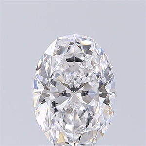 Picture of Natural Diamond 1.29 Carats, Oval with  Cut, D Color, SI2 Clarity and Certified by GIA