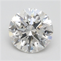 Lab Grown Diamond 2.47 Carats, Round with Ideal Cut, G Color, VS1 Clarity and Certified by IGI