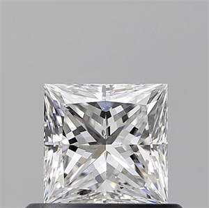 Picture of Natural Diamond 0.60 Carats, Princess with  Cut, D Color, SI2 Clarity and Certified by GIA