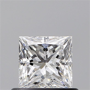 Picture of Natural Diamond 0.60 Carats, Princess with  Cut, D Color, SI2 Clarity and Certified by GIA