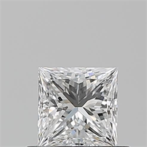 Picture of Natural Diamond 0.50 Carats, Princess with  Cut, E Color, VS1 Clarity and Certified by GIA