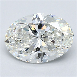 Picture of Natural Diamond 2.51 Carats, Oval with  Cut, G Color, VS2 Clarity and Certified by GIA