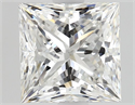 Natural Diamond 1.41 Carats, Princess with  Cut, F Color, VS1 Clarity and Certified by GIA