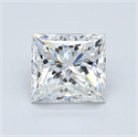 Natural Diamond 1.01 Carats, Princess with  Cut, G Color, VS1 Clarity and Certified by GIA