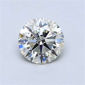 Picture of 0.71 Carats, Round Diamond with Excellent Cut, K Color, SI1 Clarity and Certified by GIA