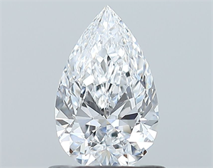 Picture of Natural Diamond 0.70 Carats, Pear with  Cut, D Color, VS2 Clarity and Certified by GIA