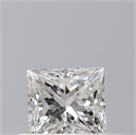 Natural Diamond 0.31 Carats, Princess with  Cut, F Color, VS2 Clarity and Certified by GIA