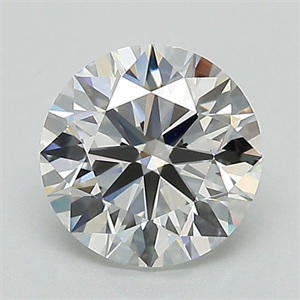 Picture of Lab Grown Diamond 1.23 Carats, Round with Ideal Cut, E Color, VVS1 Clarity and Certified by IGI