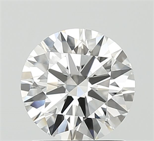 Picture of Lab Grown Diamond 1.02 Carats, Round with Ideal Cut, D Color, VVS2 Clarity and Certified by IGI