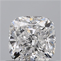Natural Diamond 0.71 Carats, Cushion with  Cut, D Color, VVS2 Clarity and Certified by GIA