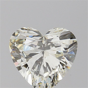 Picture of Natural Diamond 0.71 Carats, Heart with  Cut, L Color, IF Clarity and Certified by GIA