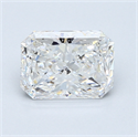 2.01 Carats, Radiant Diamond with  Cut, E Color, VS2 Clarity and Certified by GIA