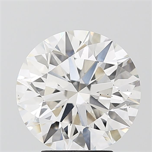 Picture of Lab Grown Diamond 4.01 Carats, Round with Ideal Cut, G Color, VS2 Clarity and Certified by IGI