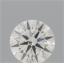 Natural Diamond 0.42 Carats, Round with Excellent Cut, I Color, VS1 Clarity and Certified by IGI