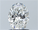 Natural Diamond 1.01 Carats, Oval with  Cut, G Color, SI1 Clarity and Certified by GIA
