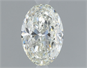 Natural Diamond 0.50 Carats, Oval with  Cut, J Color, VVS2 Clarity and Certified by GIA