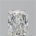Natural Diamond 0.50 Carats, Radiant with  Cut, G Color, VVS2 Clarity and Certified by GIA