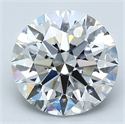 Diamante Natural 2.50 quilates, Redondo , Color E, claridad SI1 y certificado GIA