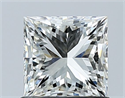 Natural Diamond 1.00 Carats, Princess with  Cut, I Color, VVS2 Clarity and Certified by GIA