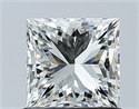 Natural Diamond 1.00 Carats, Princess with  Cut, I Color, VVS2 Clarity and Certified by GIA