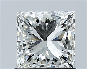 Picture of Natural Diamond 1.00 Carats, Princess with  Cut, I Color, VVS2 Clarity and Certified by GIA