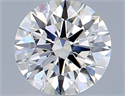 Natural Diamond 0.41 Carats, Round with Excellent Cut, H Color, VS1 Clarity and Certified by GIA