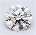 4.01 Carats, Round Diamond with Excellent Cut, F Color, VS2 Clarity and Certified by GIA